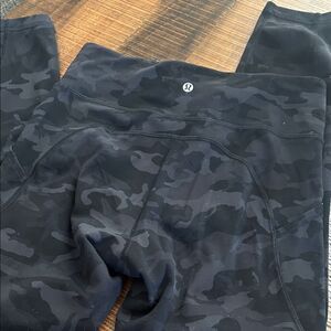 lululemon athletica Black Camo Leggings